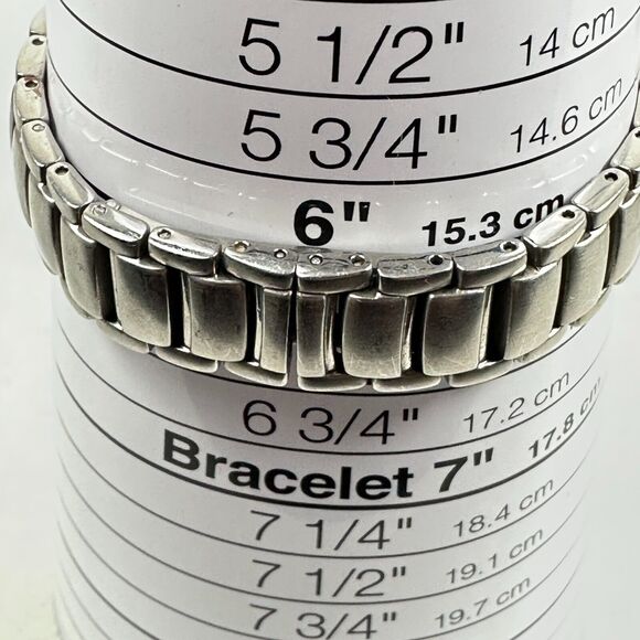 Fossil Watch Womens 20mm Blue Dial Steel Silver Tone 6.5\